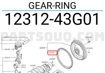 Nissan 1231243G01 GEAR-RING