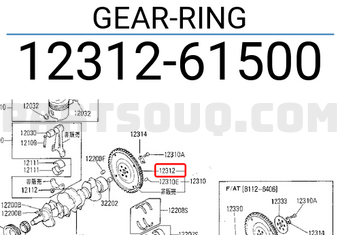 Nissan 1231261500 GEAR-RING