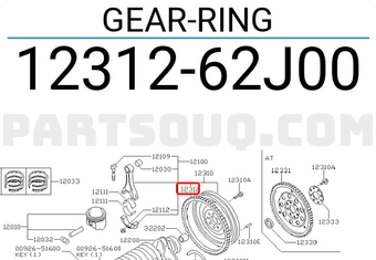 Nissan 1231262J00 GEAR-RING