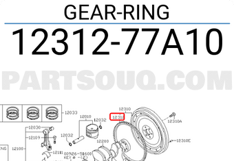 Nissan 1231277A10 GEAR-RING