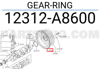 Nissan 12312A8600 GEAR-RING