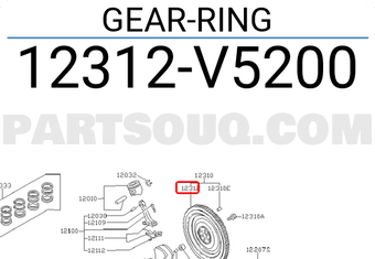 Nissan 12312V5200 GEAR-RING