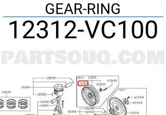 Nissan 12312VC100 GEAR-RING