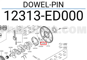 Nissan 12313ED000 DOWEL-PIN