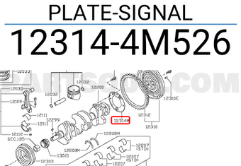 Nissan 123144M526 PLATE-SIGNAL