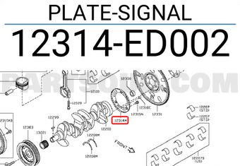 Nissan 12314ED002 PLATE-SIGNAL