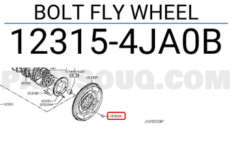 Nissan 123154JA0B BOLT FLY WHEEL