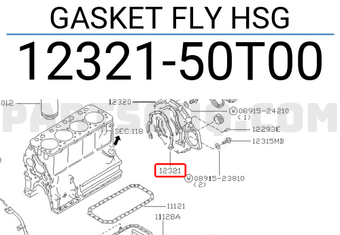 Nissan 1232150T00 GASKET FLY HSG