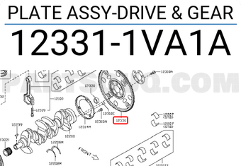 Nissan 123311VA1A PLATE ASSY-DRIVE & GEAR