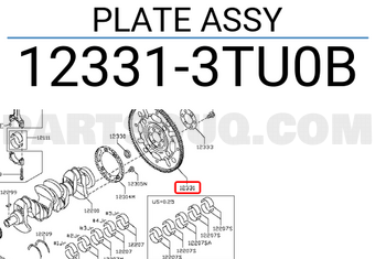 Nissan 123313TU0B PLATE ASSY