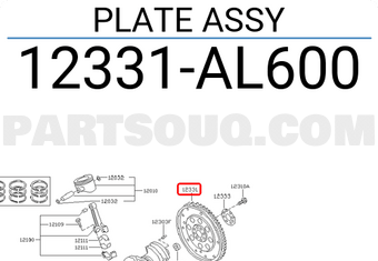 Nissan 12331AL600 PLATE ASSY
