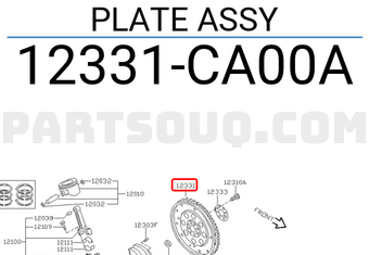 Nissan 12331CA00A PLATE ASSY