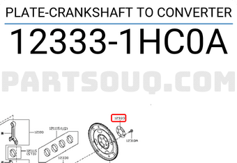 Nissan 123331HC0A PLATE-CRANKSHAFT TO CONVERTER
