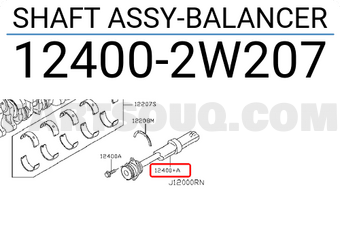 Nissan 124002W207 SHAFT ASSY-BALANCER