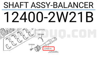 Nissan 124002W21B SHAFT ASSY-BALANCER