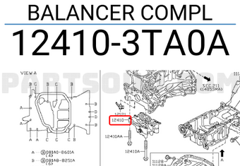 Nissan 124103TA0A BALANCER COMPL
