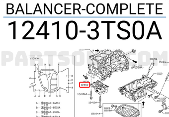 Nissan 124103TS0A BALANCER-COMPLETE