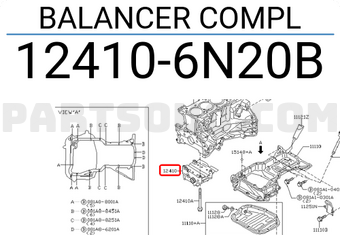 Nissan 124106N20B BALANCER COMPL