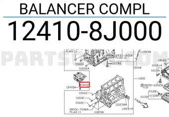 Nissan 124108J000 BALANCER COMPL