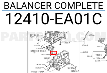 Nissan 12410EA01C BALANCER COMPLETE