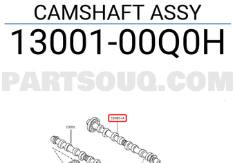 Nissan 1300100Q0H CAMSHAFT ASSY