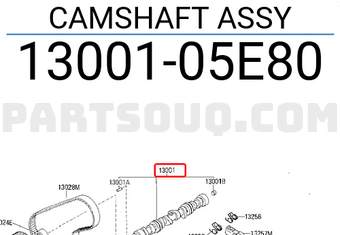 Nissan 1300105E80 CAMSHAFT ASSY