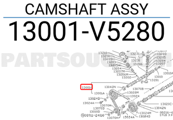 Nissan 13001V5280 CAMSHAFT ASSY
