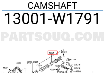 Nissan 13001W1791 CAMSHAFT