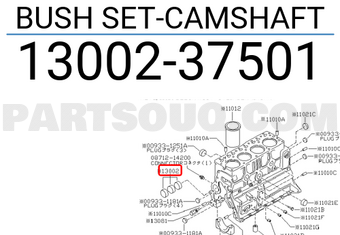 Nissan 1300237501 BUSH SET-CAMSHAFT