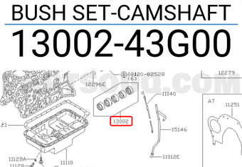 Nissan 1300243G00 BUSH SET-CAMSHAFT