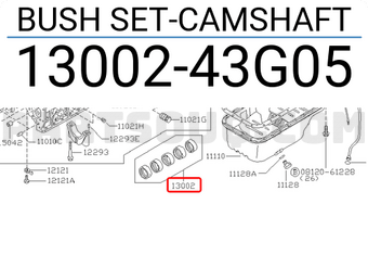 Nissan 1300243G05 BUSH SET-CAMSHAFT