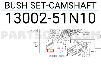 Nissan 1300251N10 BUSH SET-CAMSHAFT