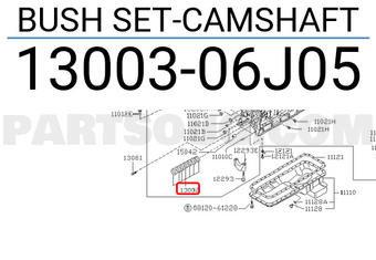 Nissan 1300306J05 BUSH SET-CAMSHAFT