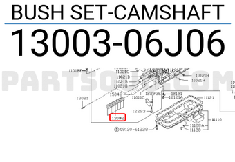 Nissan 1300306J06 BUSH SET-CAMSHAFT