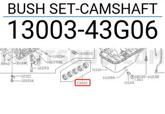 Nissan 1300343G06 BUSH SET-CAMSHAFT
