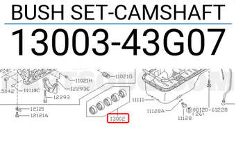 Nissan 1300343G07 BUSH SET-CAMSHAFT