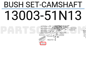 Nissan 1300351N13 BUSH SET-CAMSHAFT