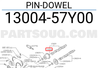Nissan 1300457Y00 PIN-DOWEL