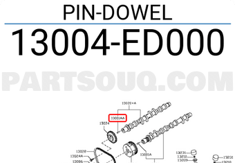 Nissan 13004ED000 PIN-DOWEL