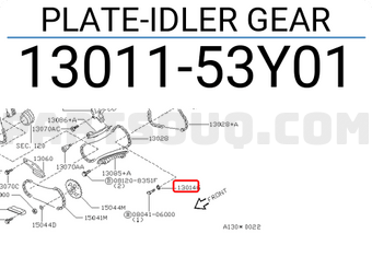 Nissan 1301153Y01 PLATE-IDLER GEAR