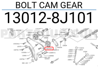 Nissan 130128J101 BOLT CAM GEAR