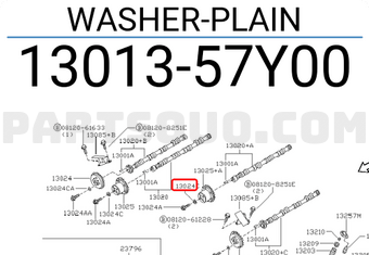 Nissan 1301357Y00 WASHER-PLAIN