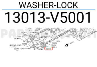 Nissan 13013V5001 WASHER-LOCK