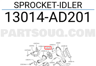 Nissan 13014AD201 SPROCKET-IDLER