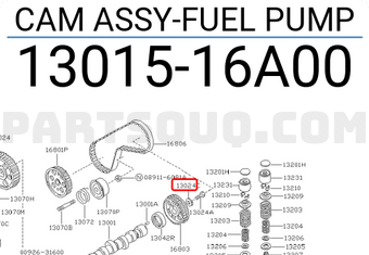 Nissan 1301516A00 CAM ASSY-FUEL PUMP