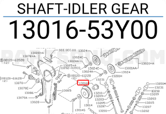 Nissan 1301653Y00 SHAFT-IDLER GEAR