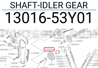 Nissan 1301653Y01 SHAFT-IDLER GEAR