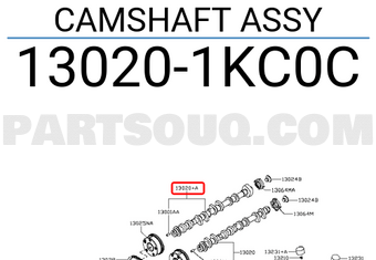 Nissan 130201KC0C CAMSHAFT ASSY