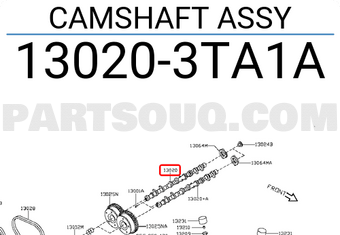 Nissan 130203TA1A CAMSHAFT ASSY