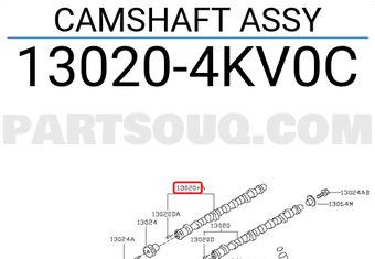 Nissan 130204KV0C CAMSHAFT ASSY
